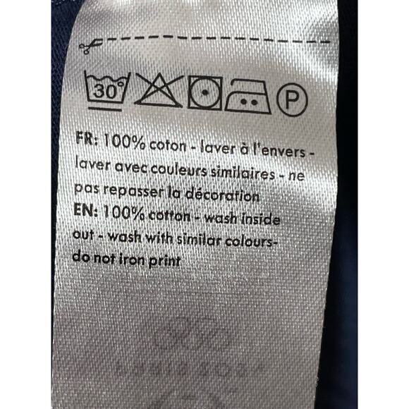 Paris Olympics 2024 Logo T-Shirt Womens Short Sleeve Navy Blue Small - Picture 4 of 6